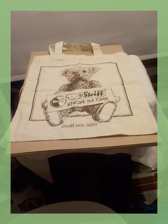 Steiff Tragetasche Stofftasche Vintage mit Bärmotiv