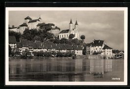 Aarburg, Ortsansicht mit Blick zum Schlo