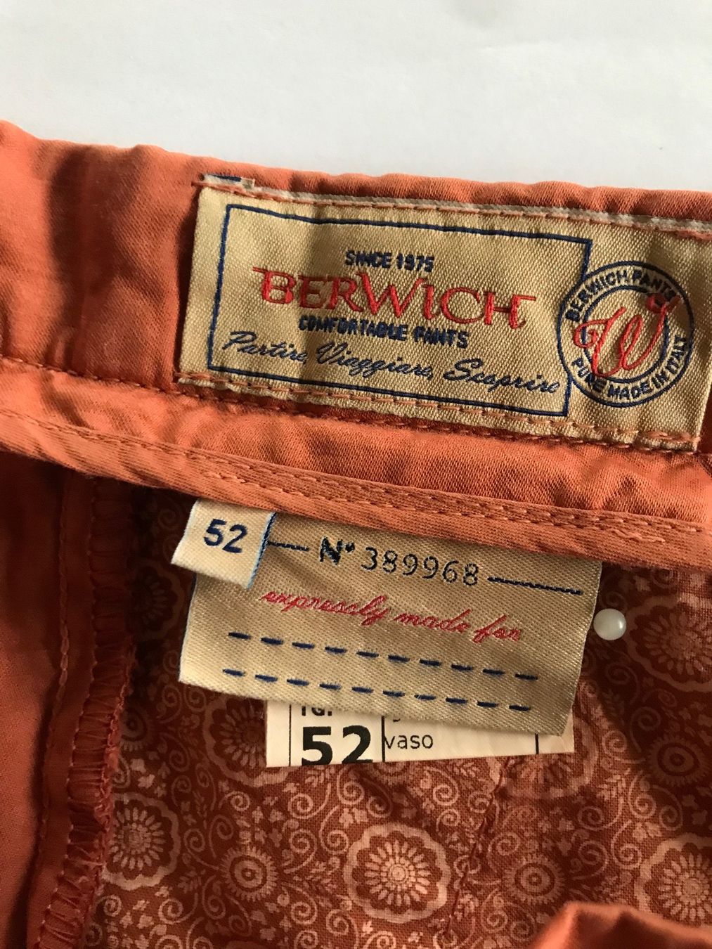 Pantaloni: Berwich - Shorts -Terracotta Gr. L/ 52 – Nuovo (secondo la descrizione) da Unteraegeri venduto da weber588 3
