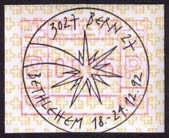 ATM 8A_Sonder-VO 3027 BERN BETHLEHEM 1992_Bethlehemstern !