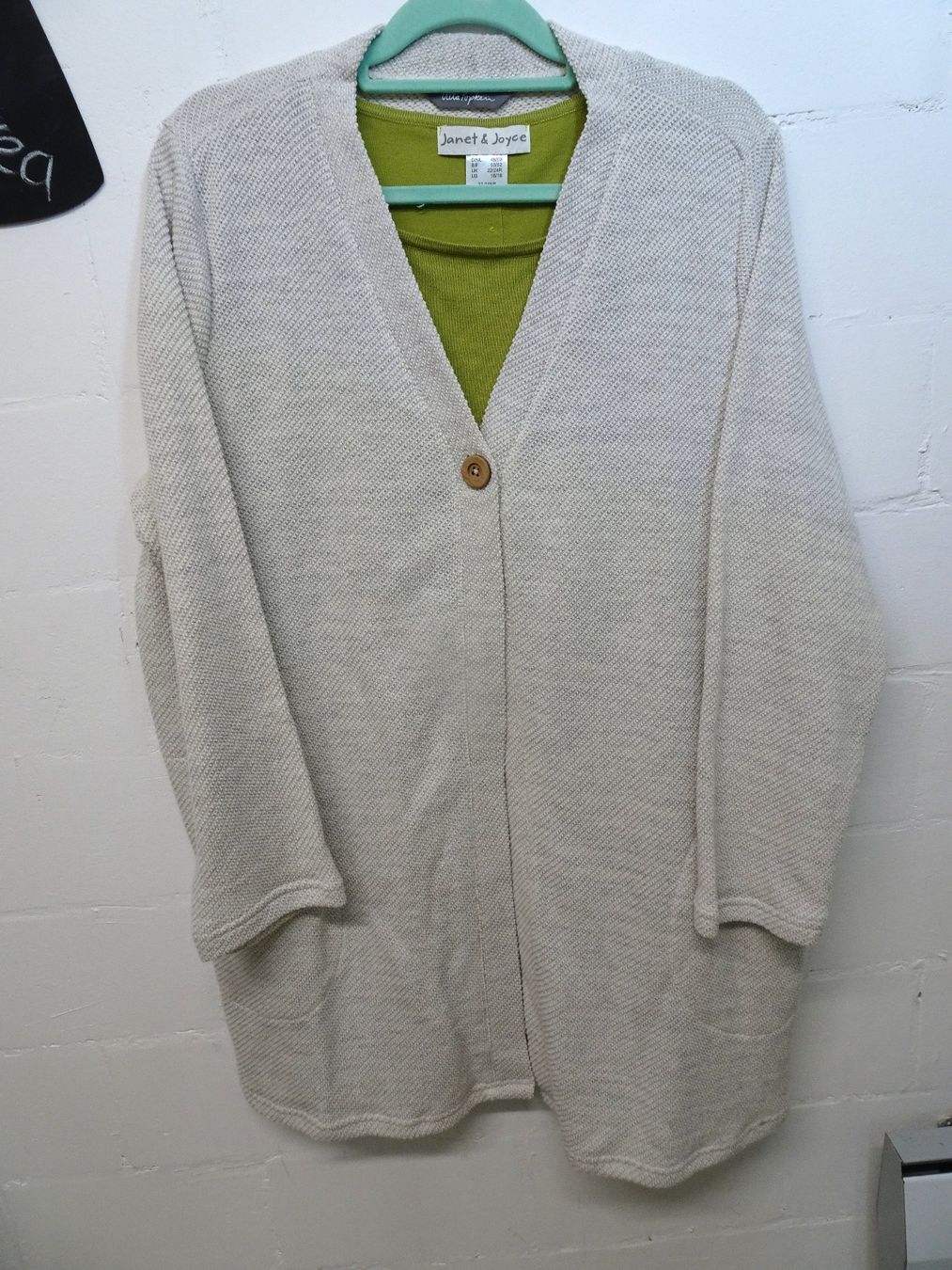 Ulla Popken Giacche: Jacke, helles Beige, Popkens 48/50 Perlmuster – Nuovo (secondo la descrizione) da Grüt (Gossau ZH) venduto da spitzig