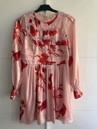 Ted Baker Kleid, Gr. 2, Rosa mit Blumenmuster - Top Zustand!