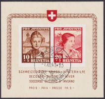1941, J98I+J99I (PJ-Block,Nr.8) Ersttag von Basel, Kat:750.-