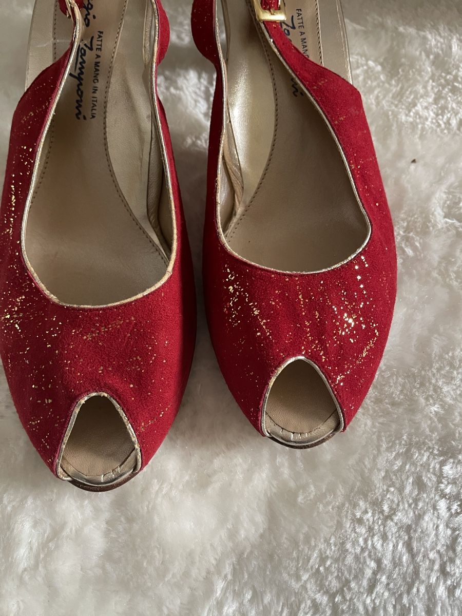 Scarpe da donna: Giorgio Zamponi Peeptoe Pump-Sandale – Nuovo (secondo la descrizione) da Dietikon venduto da Nieselchen 4