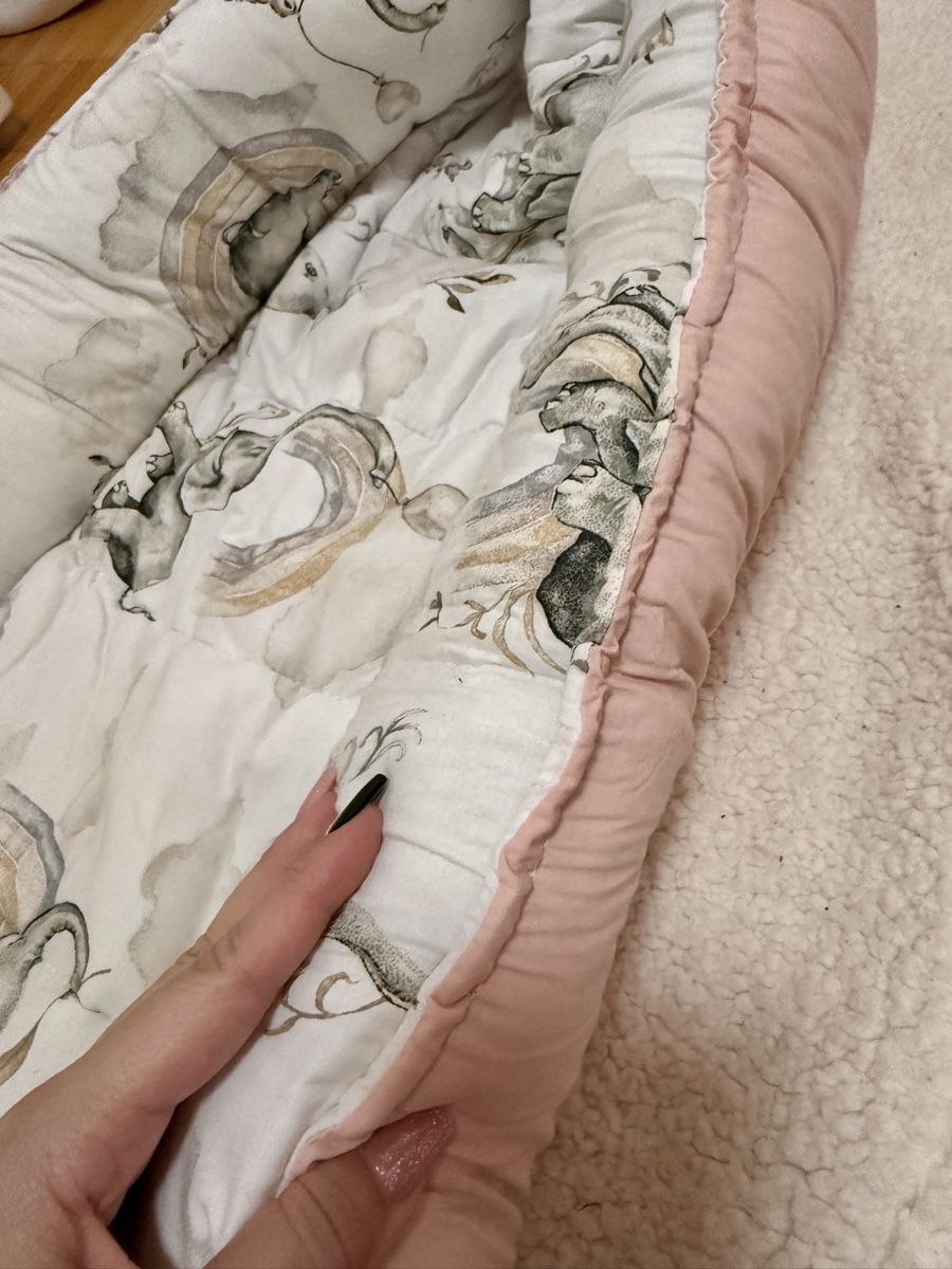 Wiegen & Stubenwagen: Babynest Rosa/Elefantenmotiv – Neu (gemäss Beschreibung) aus Horgen von AA.AW55 2