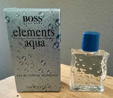 BOSS ELEMENTS AQUA 5 ml m. Schachtel Parfum Miniatur