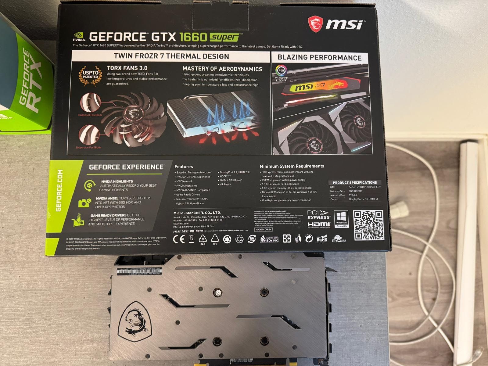 MSI Schede grafiche: MSI GTX 1660 Super  GAMING X – Usato da Liestal venduto da PC_Server 1