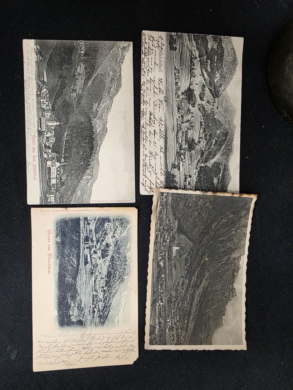Cartoline postali: Alte Ansichtskarten, Melchtal OW, um 1900, 4 Stück – Usato da Wolfertswil venduto da Antiko