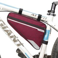 2x Sacoche de cadre de vélo bordeaux