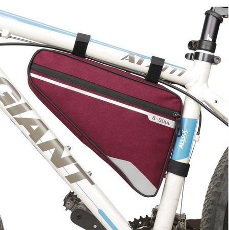 2x Sacoche de cadre de vélo bordeaux