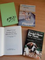 Lot: 4x Kinderbuch: Flipper Grizmek Tiere Katzen etc. antik