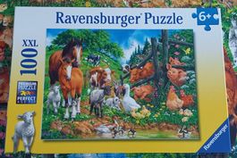 RAVENSBURGER *BAUERNH'TIERE - 100XXL - PUZZLE* VOLLST./23X33