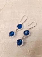 Ohrringe aus Swarovski Perlen  Capri blue