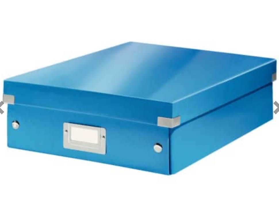 Casse di trasporto: 6 Stk. Organisationsbox Click & Store WOW, A4, blau LEITZ – Nuovo e nell'imballaggio originale da Necker venduto da liq24 1