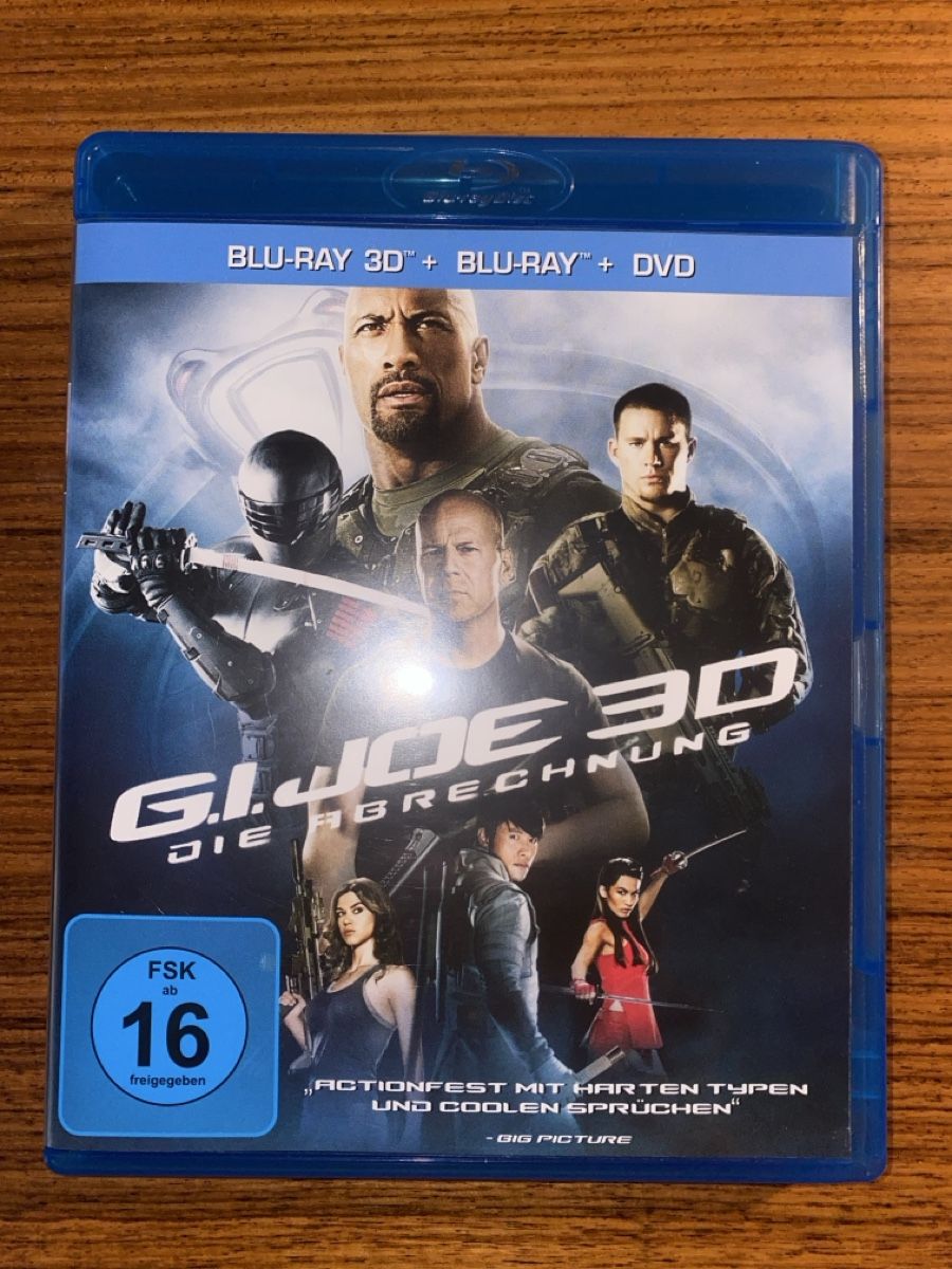 Tutti i DVDs: G.I. Joe 3D - Die Abrechnung (Blu-ray 3D) – Usato da Rüschlikon venduto da Granulat204
