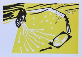 Jörg Mollet LITHOGRAPHIE SIGNIERT KÜNSTLERPROBE