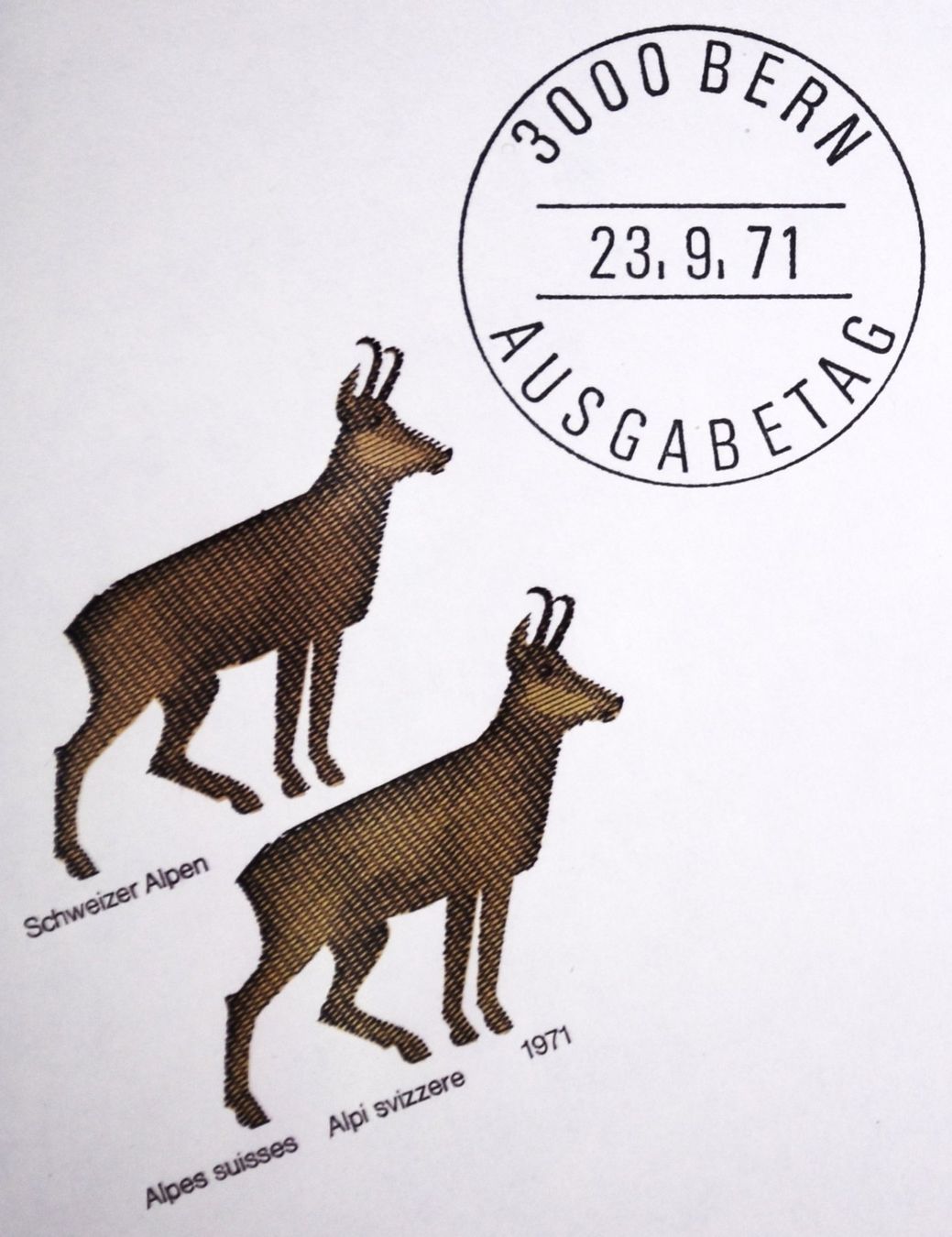 Tutti i francobolli: 1971 / ERSTTAGSUMSCHLAG / BRIEFMARKE FR. 0.30 / DAUERMARKEN – Nuovo (secondo la descrizione) da Luzern venduto da piro12 2