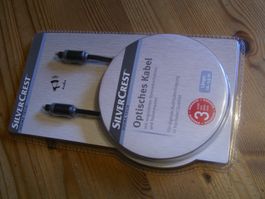 optisches Audiokabel der Marke Silvercrest Home Tech