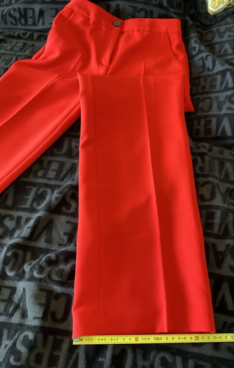 Pantaloni: MARCCAIN Wide Leg Hose, Gr. 38, Rot – Nuovo e nell'imballaggio originale da Zürich venduto da thovala 3