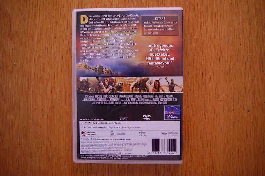 Tutti i DVDs: John Carter – Usato da Au ZH venduto da Kopf 1