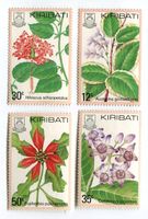Briefmarken "Blumen". Kiribati.