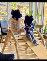 Climbing structure with slide, pikler mit rutsch