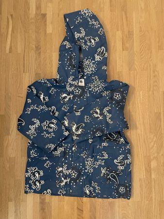 Petit Bateau raincoat blue paisley print 3 years 95cm used