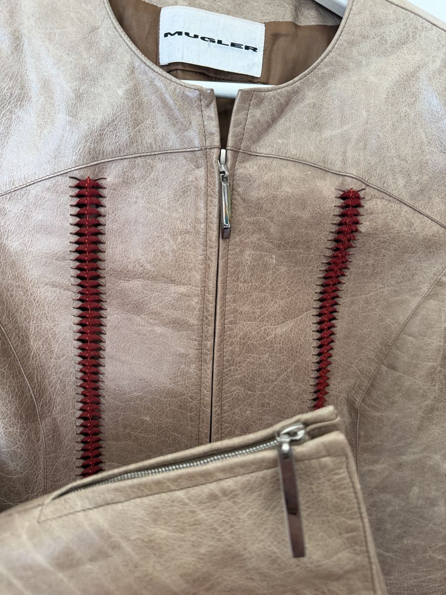 Mugler Giacche: Veste en cuir Mugler T.34-36 – Nuovo (secondo la descrizione) da Crissier venduto da seikoruby 6