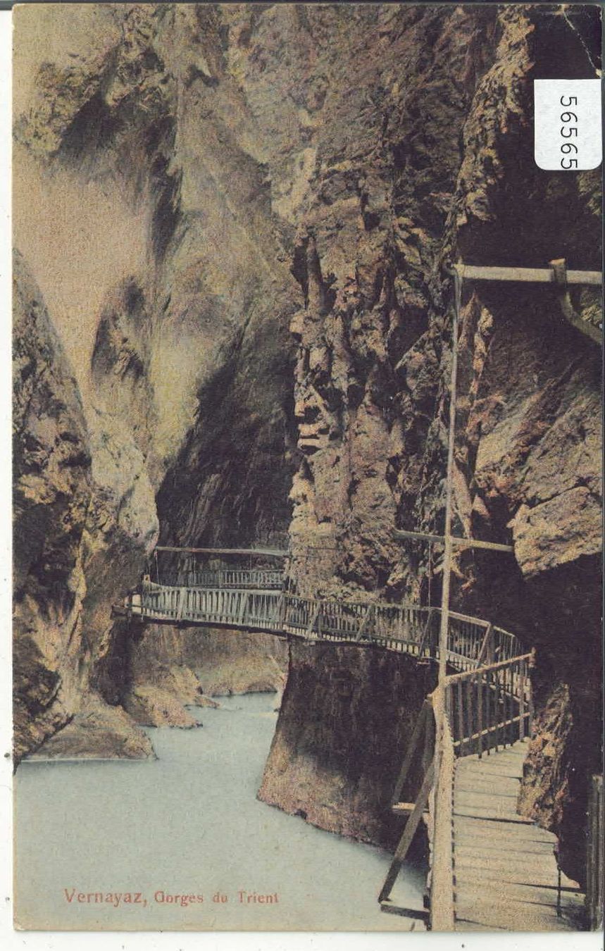 Ansichtskarten: Vernayaz - Gorges du Trient - coloriert – Gebraucht aus Ettingen von Kartenplanet