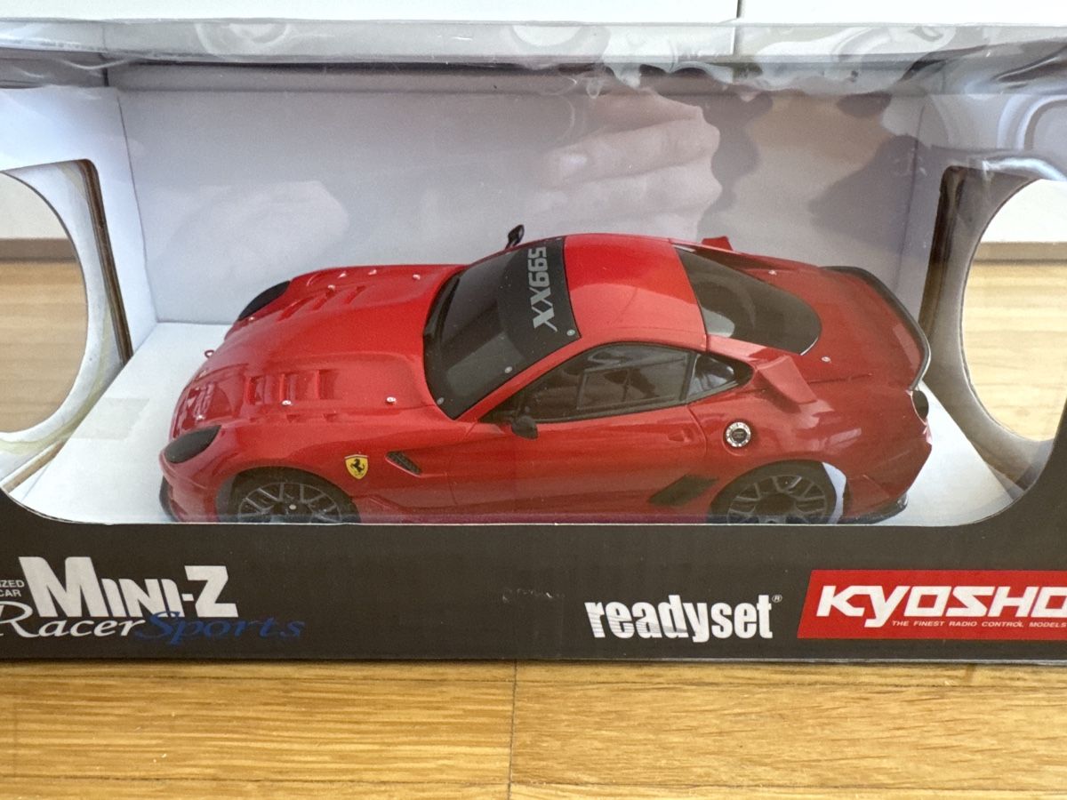 Kyosho Modellismo RC: Ferrari 599XX Test Car Red Version Kyosho Mini-Z – Nuovo e nell'imballaggio originale da Reinach BL venduto da Welli28