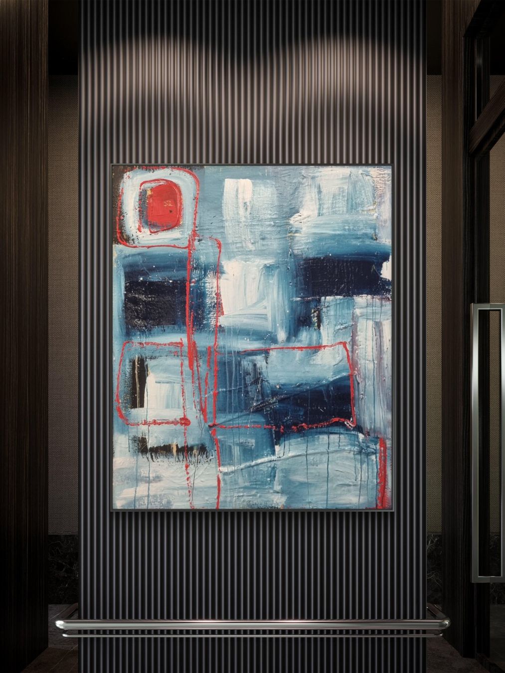 Gemälde: Originales abstraktes Bild 80x100cm – Neu (gemäss Beschreibung) aus Urdorf von Contra8 2