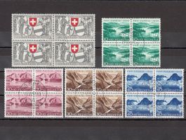SBK B56-B60 im 4er-Block, mit ST Aarau Kaufhaus