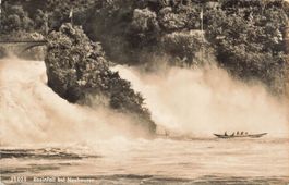 Rheinfall bei Neuhausen boot schiff