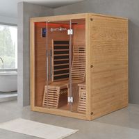 Infrarotsauna ANCONA1 mit Vollspektrumstrahler - 150x150x190