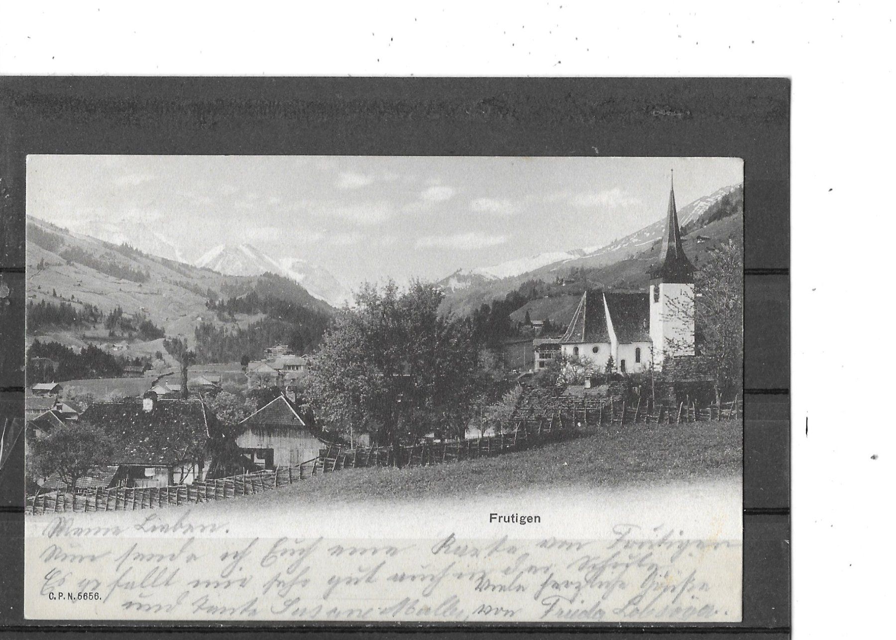 Cartoline postali: BE Frutigen 1908 – Usato da Schocherswil venduto da Wilare