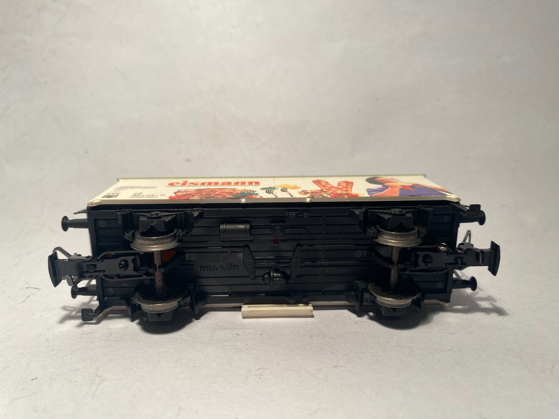 Märklin Modellini di ferrovie: Märklin Kühlwagen EISMANN weiss, AC Achsen – Usato da Buchrain venduto da Modellbahn11 5