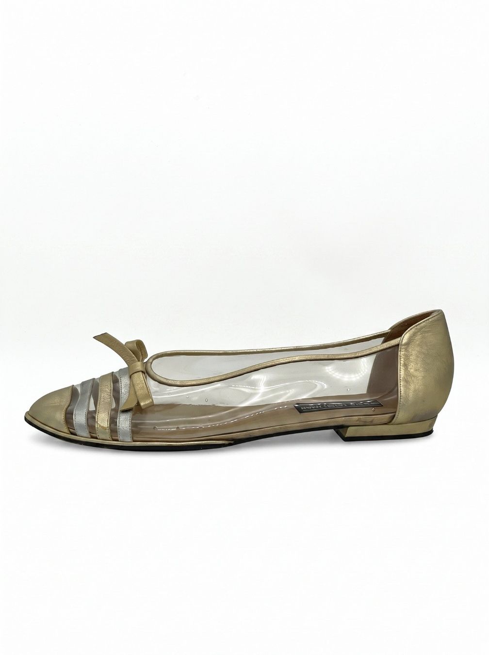 Stuart Weitzman Scarpe da donna: Stuart Weitzman Metallic Striped Clear EU 42.5 – Usato da Zürich venduto da shoe_shop