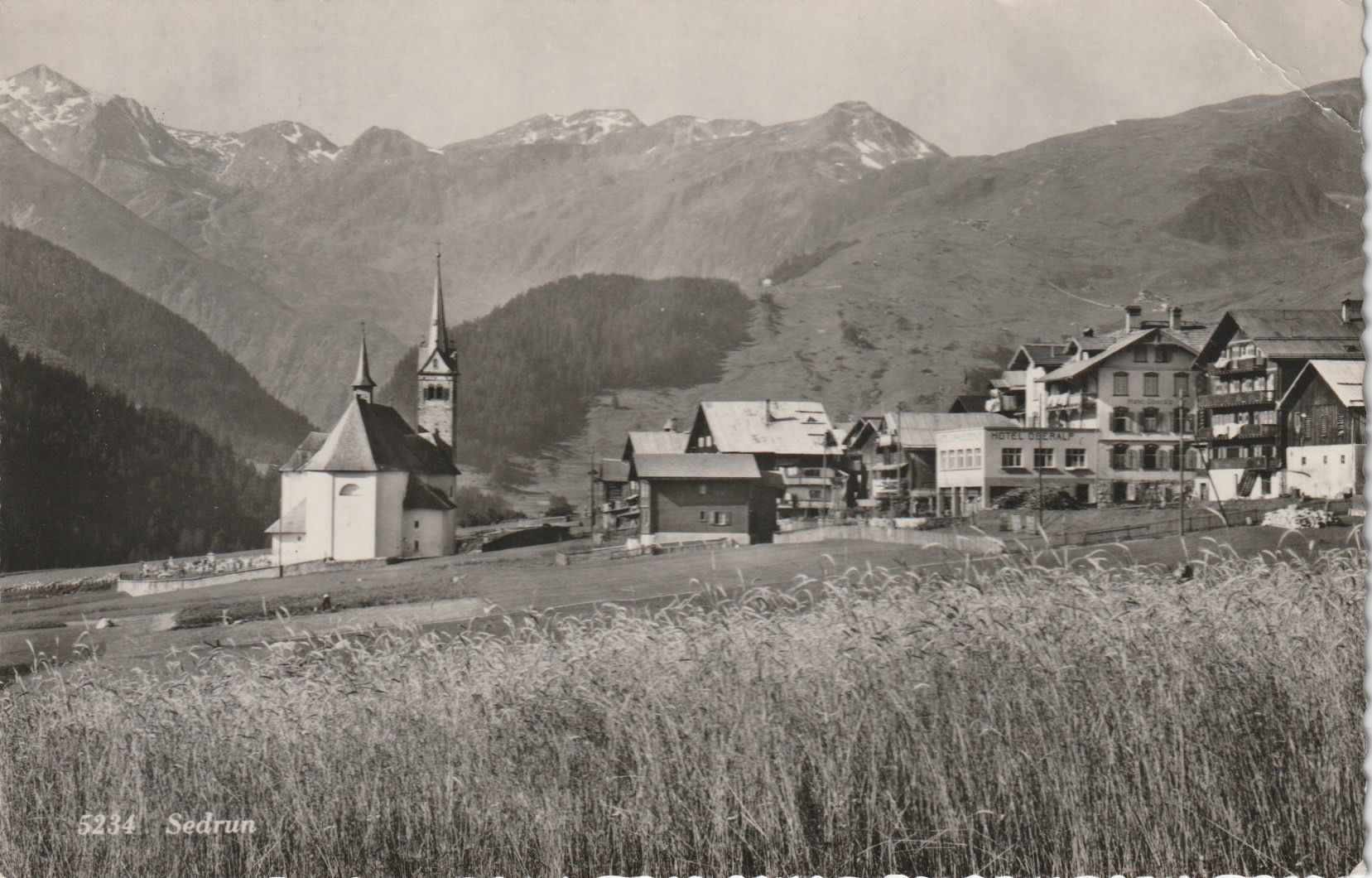 Cartoline postali: P 219 Sedrun, 1951 – Usato da Freienbach venduto da Bhaltis