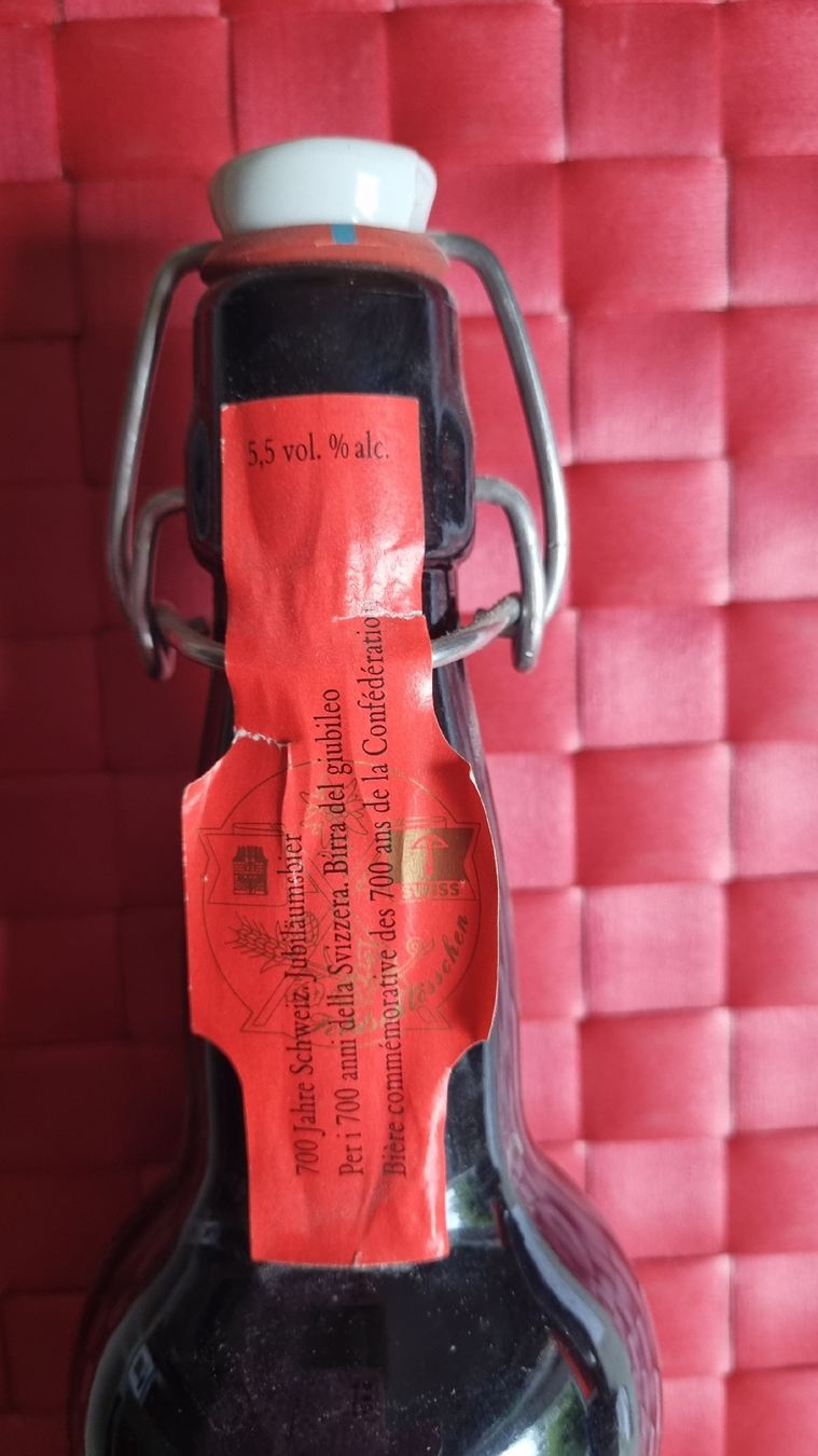 Feldschlösschen Bicchieri, Caraffe & Bottiglie: Jubiläumsbier  Feldschlösschen 1291/1991 – Nuovo (secondo la descrizione) da Schöftland venduto da aiiko 2