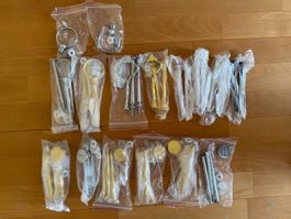 LOT  ETAGEREN  STANGENSET + FEMALE STANGEN + KOPFRING