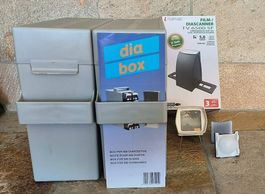 Diascanner /Negativscanner, Diabox, Diabetrachter 2x