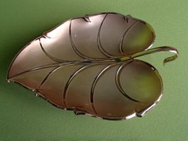 Vintage 50thies Apero Schale Blatt Form auf Füsschen