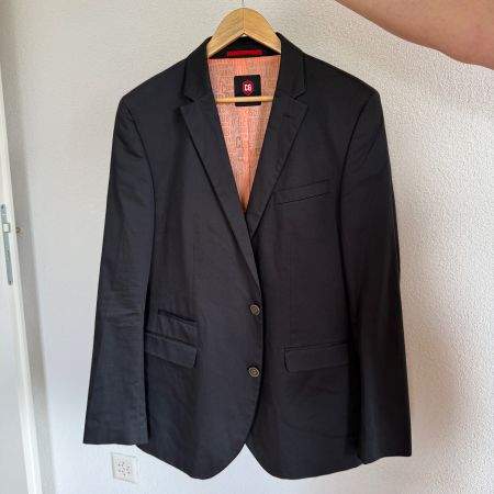 Club of Gents Sakko, Herren Jacke, Schwarz, Grösse L