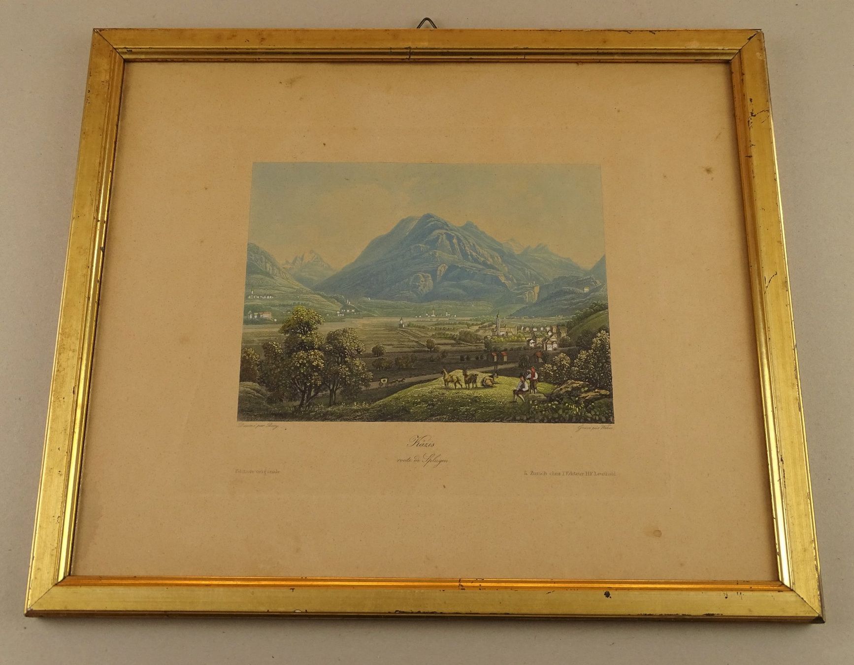 Stiche: CAZIS, KÄZIS, AQUATINTA UM 1840 – Gebraucht aus Grüningen von Kartensammler