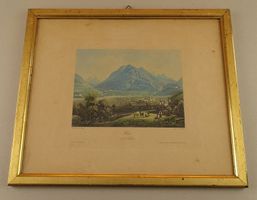 CAZIS, KÄZIS, AQUATINTA UM 1840
