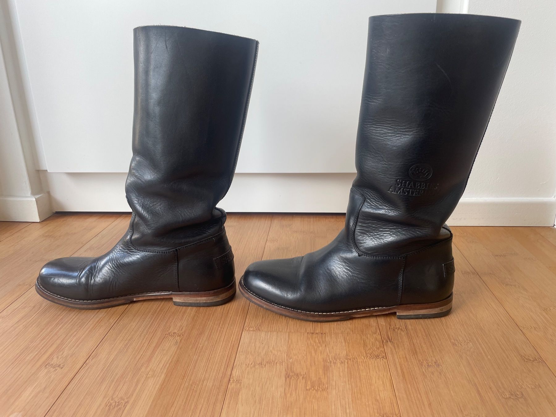 Scarpe da donna: Stiefel Leder schwarz Schaftstiefel – Usato da Vairano venduto da Sorella22 5