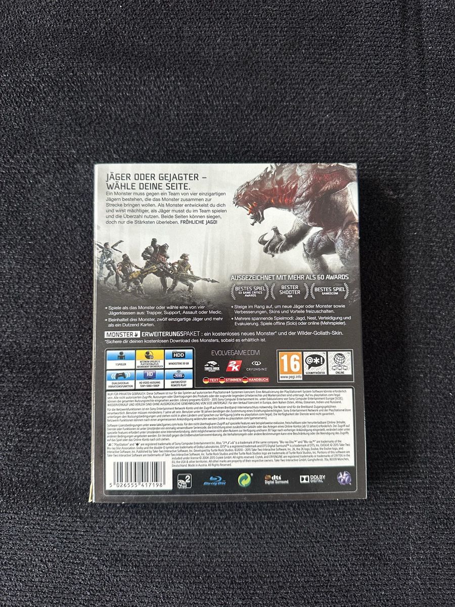 Sony Giochi: Verkaufe das PS4 Spiel: Evolve – Usato da Brittnau venduto da Lostw4nted 2