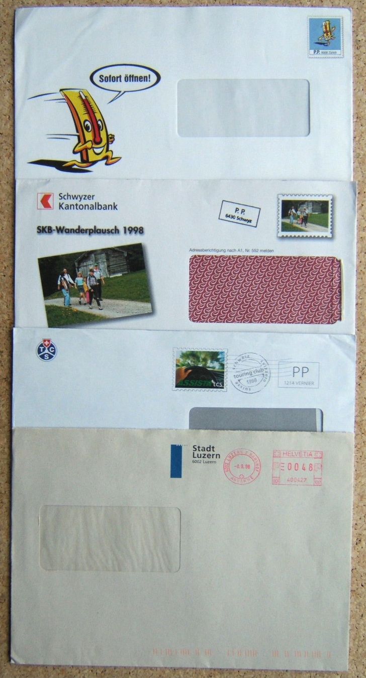 Alle Briefmarken: SCHWEIZ LOT BRIEFE (C) – Gebraucht aus Brunnen von Nonne04 2