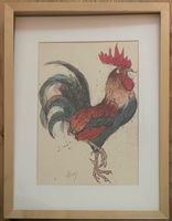 FRITZ HUG LITHOGRAPHIE SIGNIERT MIT RAHMEN