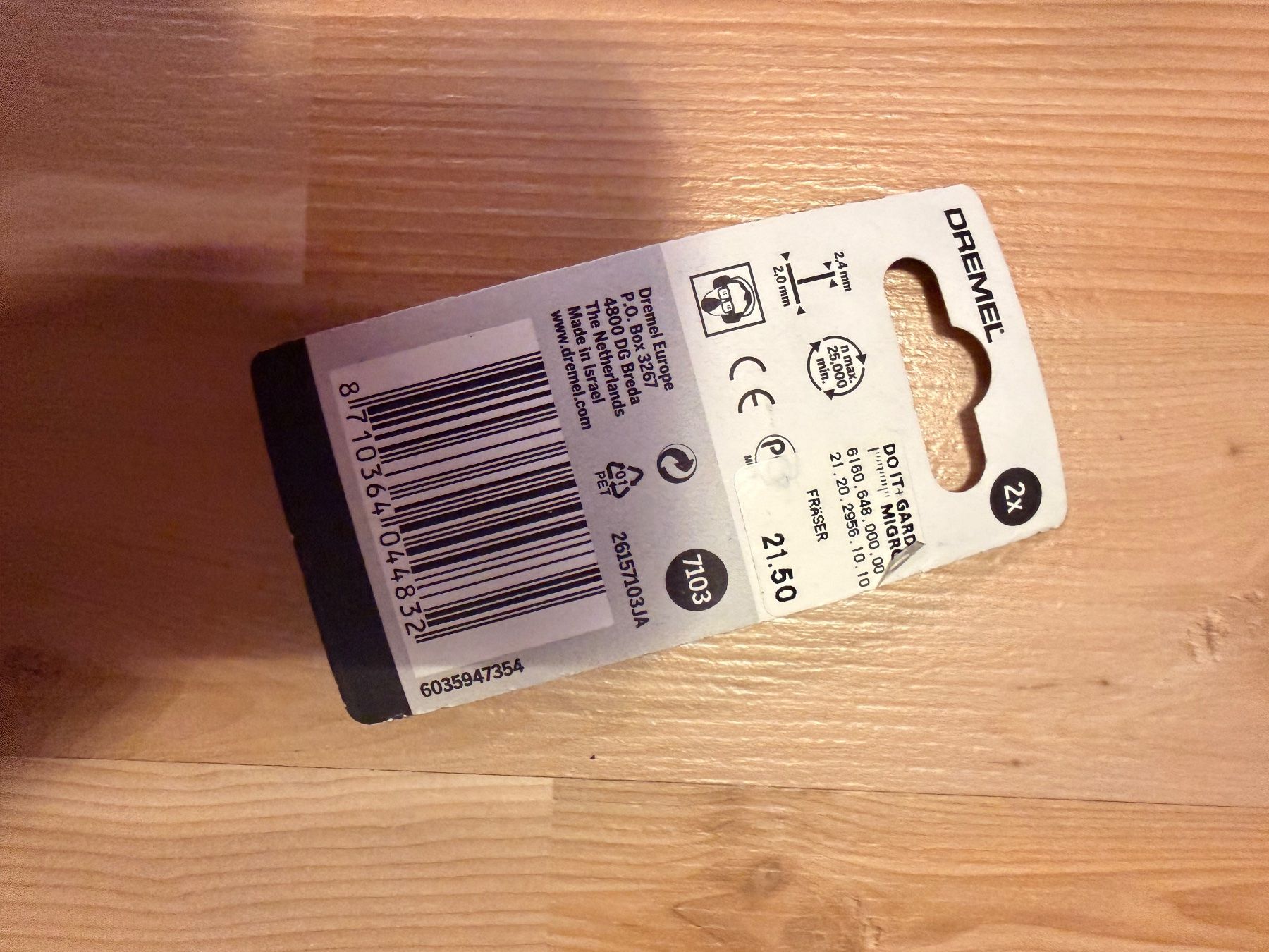 Dremel Tutti gli attrezzi: Dremel 7103 Diamantfräser kugelförmig 2mm – Usato da Amriswil venduto da Trivet 1